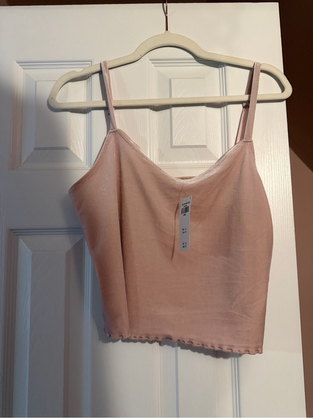 NWT Blush Pink Cami Tank Crop Top